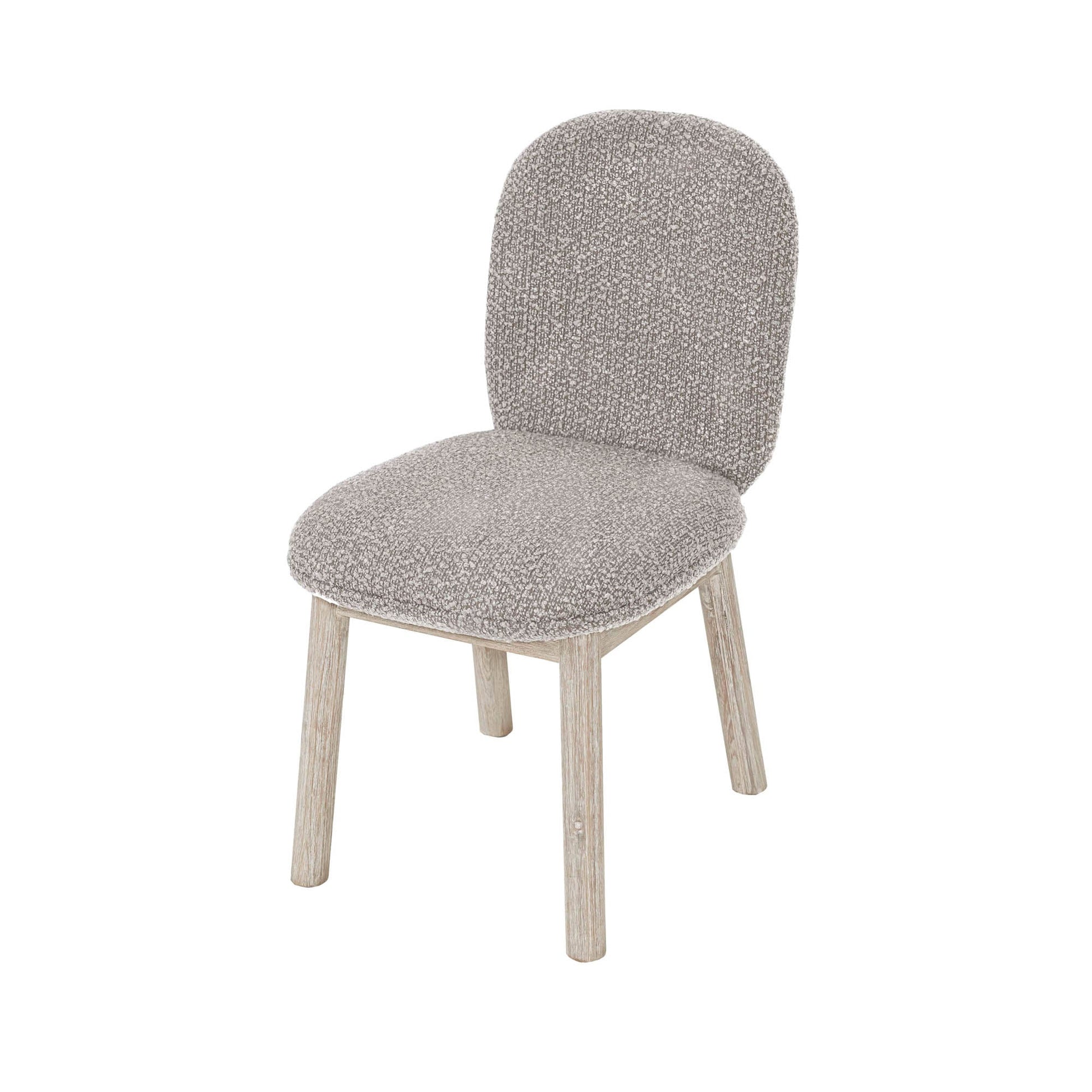 LH Home Oasis Grey Fabric Dining Chair (Set of 2)