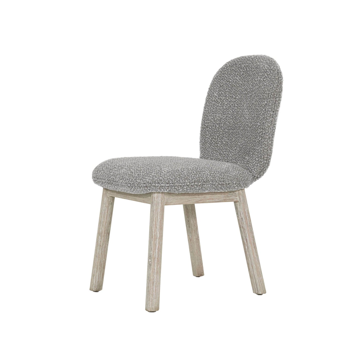 LH Home Oasis Grey Fabric Dining Chair (Set of 2)