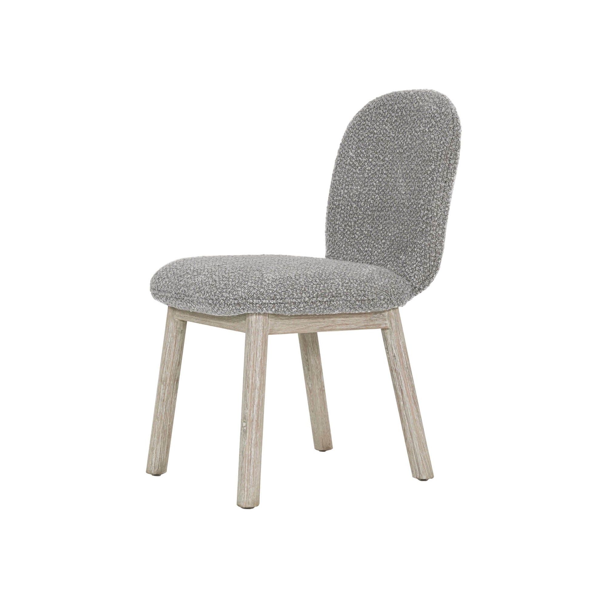 LH Home Oasis Grey Fabric Dining Chair (Set of 2)