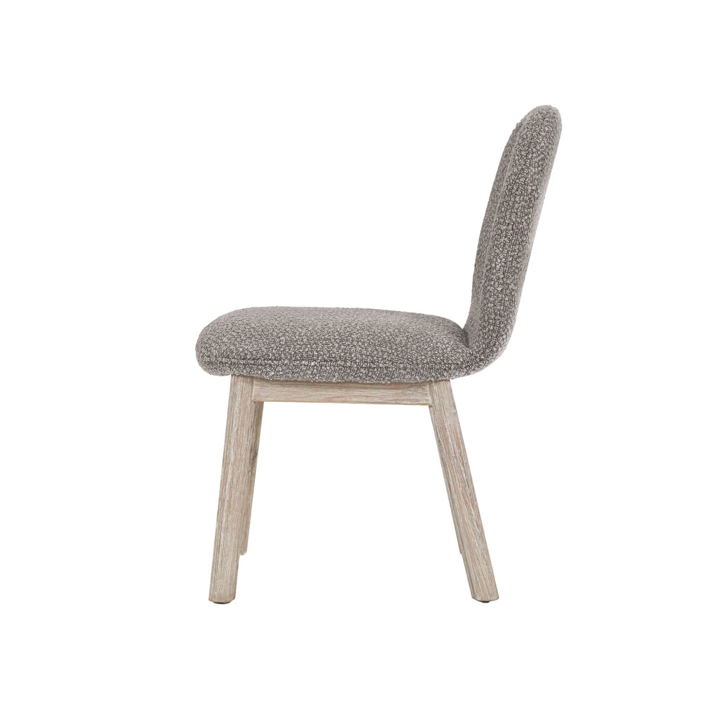 LH Home Oasis Grey Fabric Dining Chair (Set of 2)