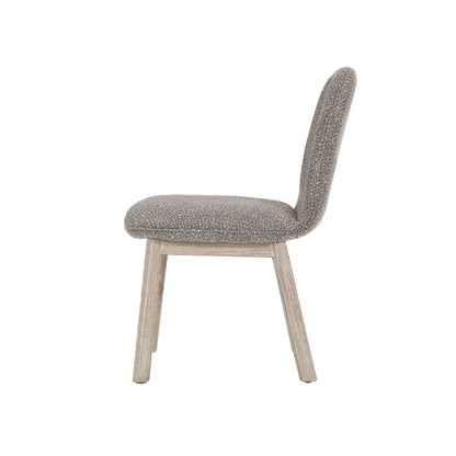 LH Home Oasis Grey Fabric Dining Chair (Set of 2)