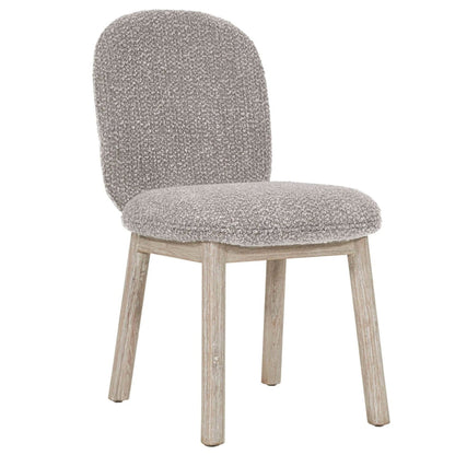 LH Home Oasis Grey Fabric Dining Chair (Set of 2)