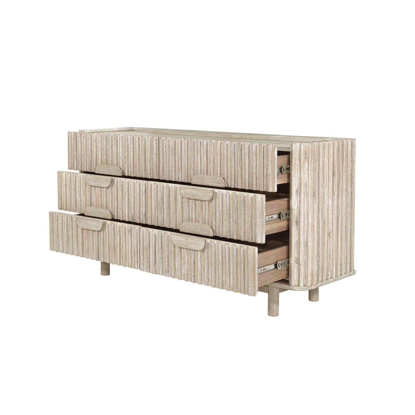 LH Home Oasis Six Drawers Wood Dresser