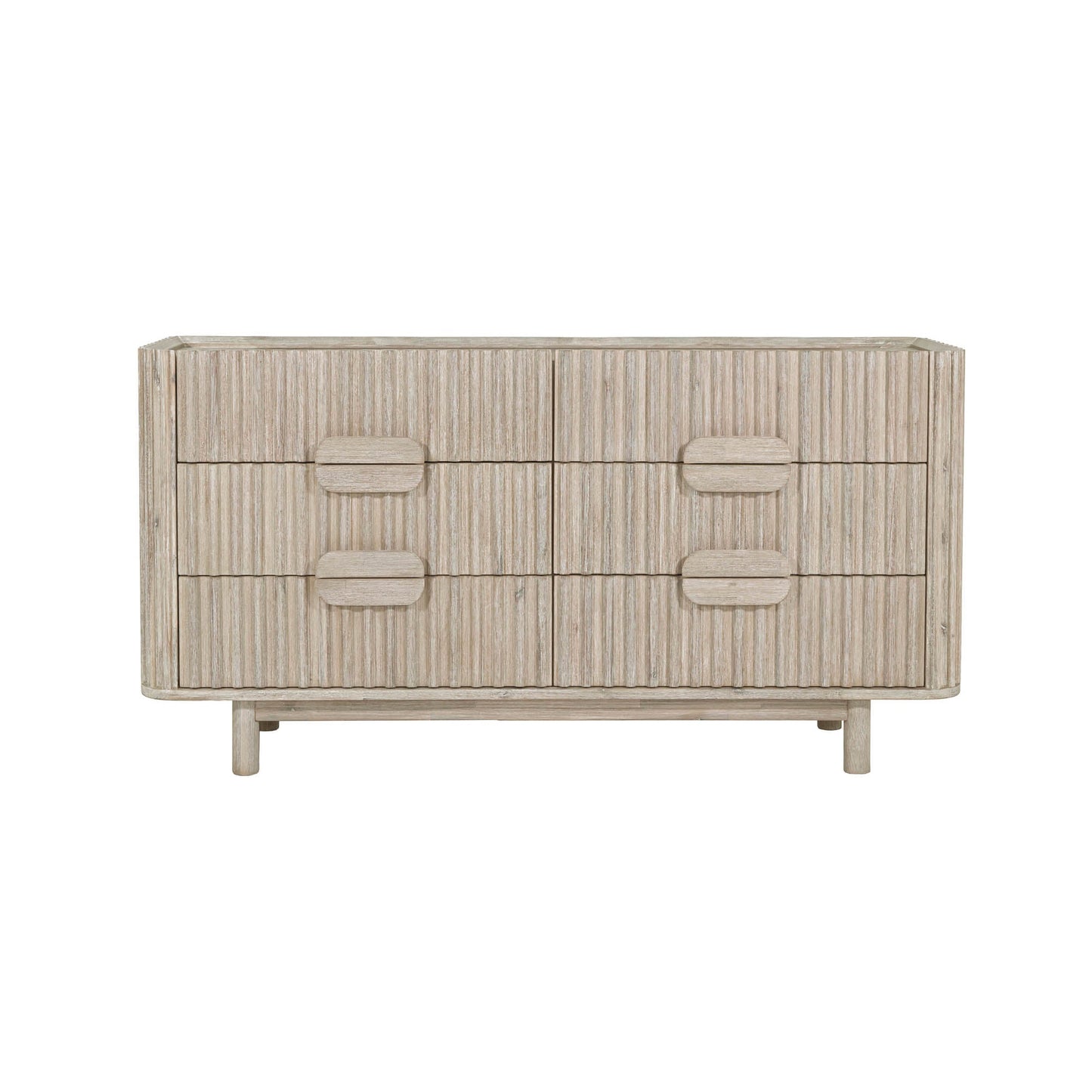 LH Home Oasis Six Drawers Wood Dresser