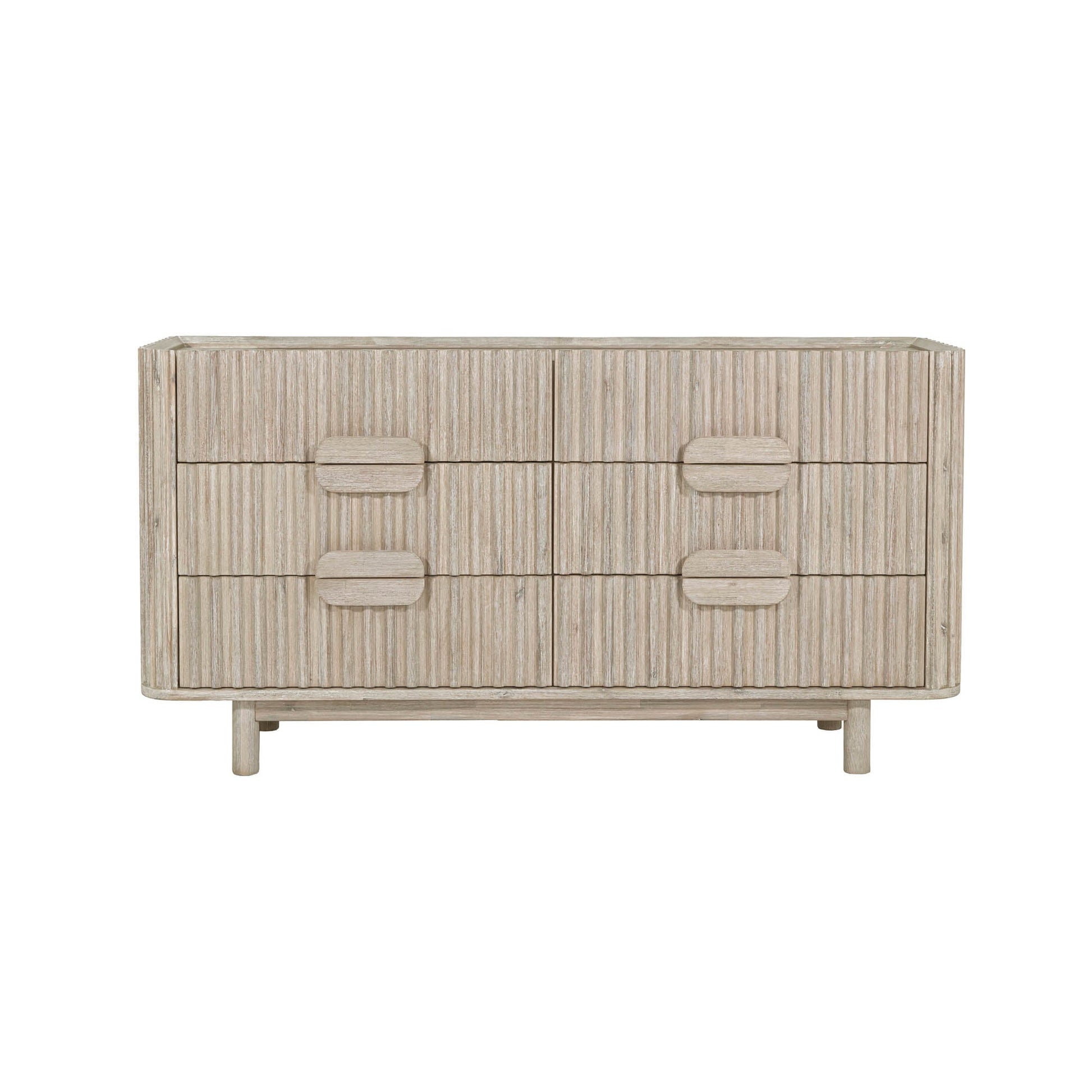 LH Home Oasis Six Drawers Wood Dresser