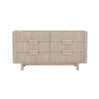 LH Home Oasis Six Drawers Wood Dresser