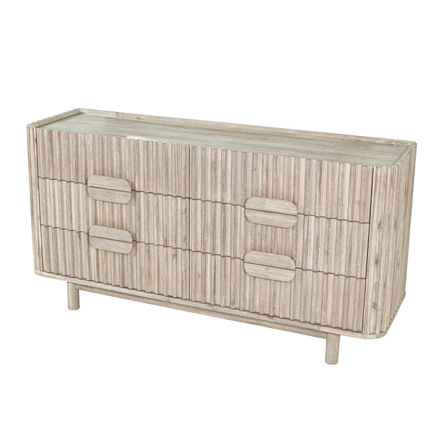 LH Home Oasis Six Drawers Wood Dresser