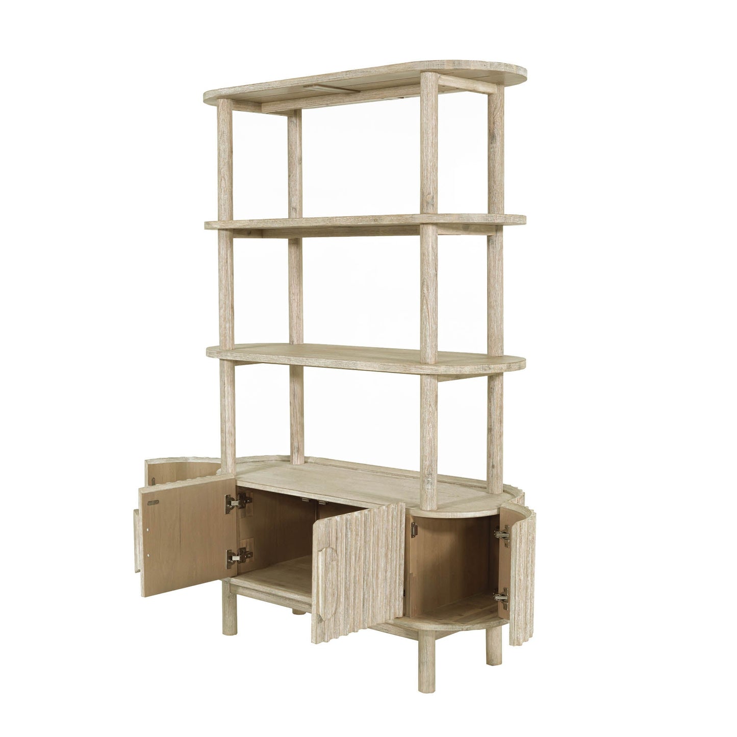 Oasis Solid Wood Etagere-Etageres-LH Imports-LOOMLAN