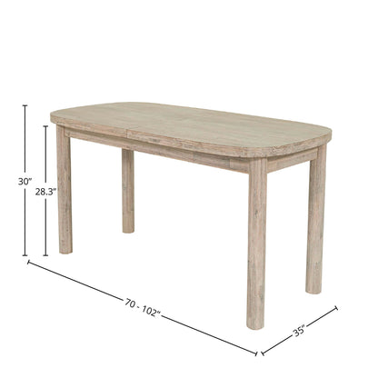 LH Home Oasis Wooden Extendable Dining Table