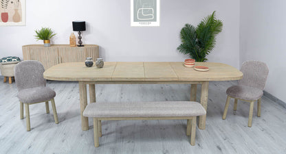 LH Home Oasis Wooden Extendable Dining Table