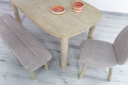LH Home Oasis Wooden Extendable Dining Table