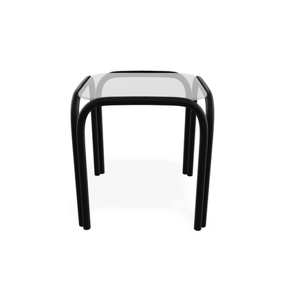 17" Square Obscure Acrylic Top End Table