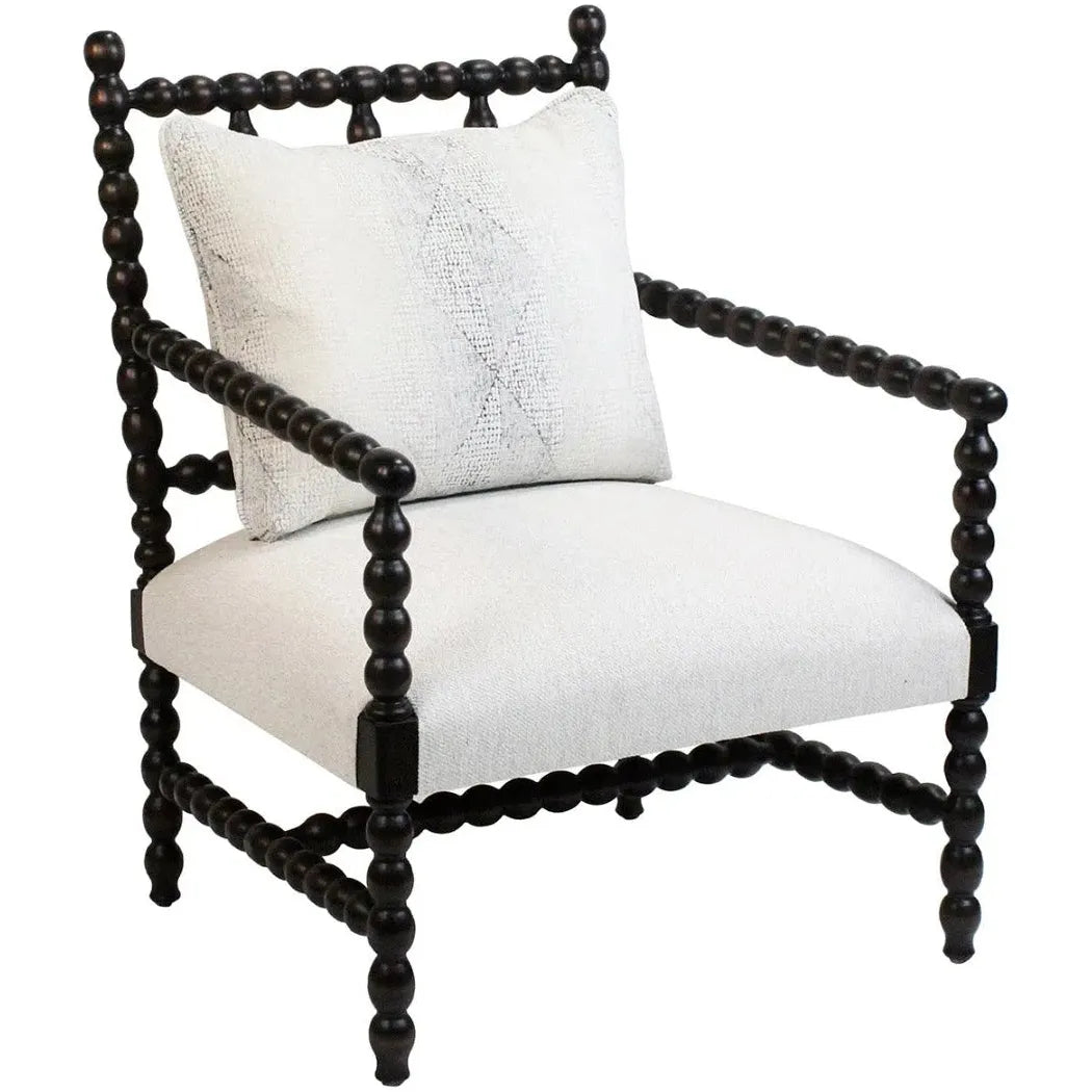 Occasional Chair Rhodes, Ant Black Loop Paladium-Club Chairs-Peninsula Home-LOOMLAN