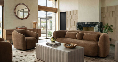 Diamond Sofa Ocean Birch Performance Fabric Swivel Club Chair