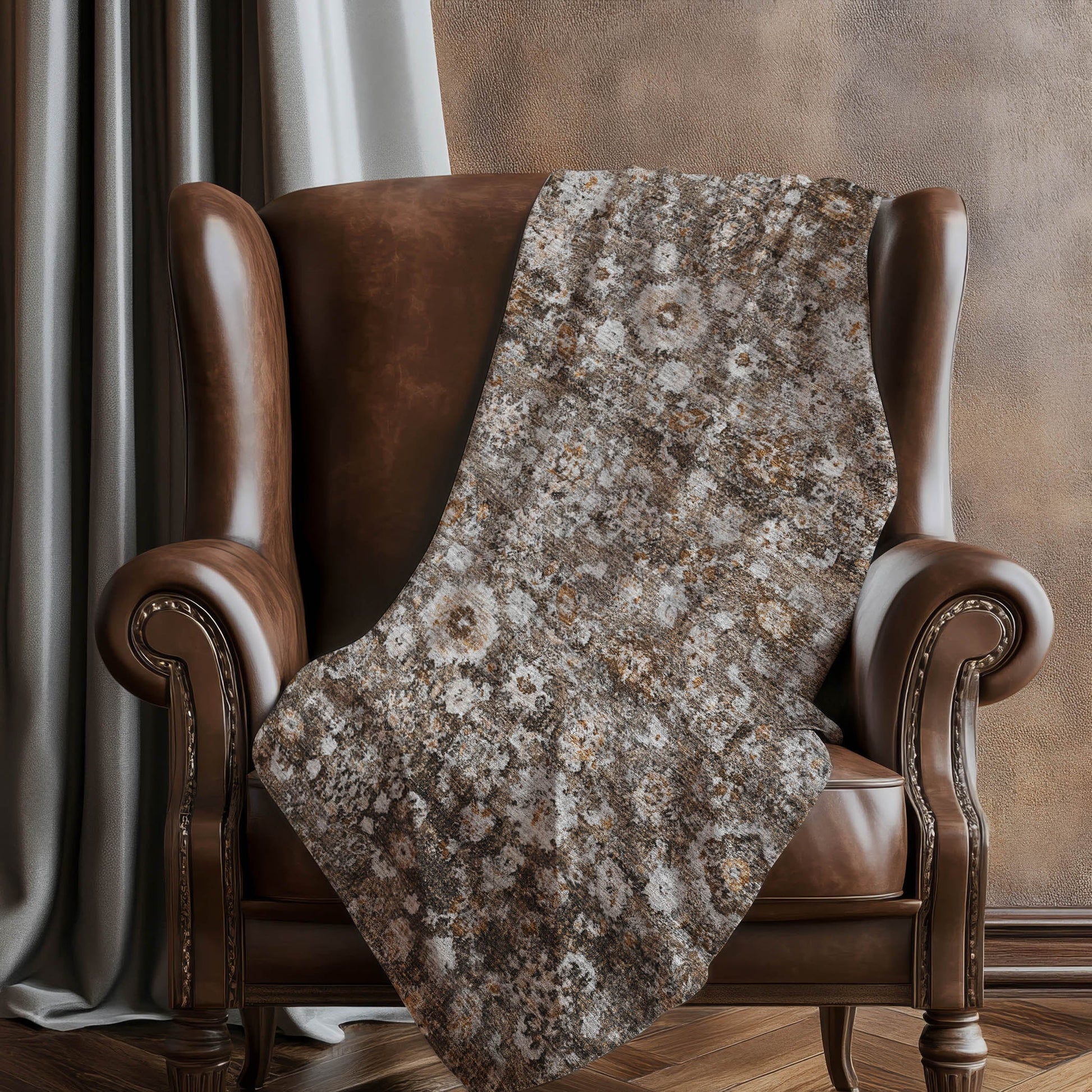Addison Rugs Ocean Ripples Brown Washable Indoor-Outdoor Rug