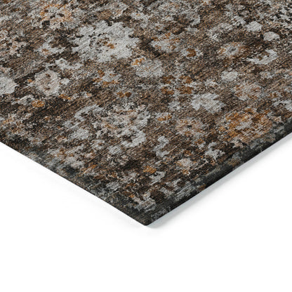 Addison Rugs Ocean Ripples Brown Washable Indoor-Outdoor Rug