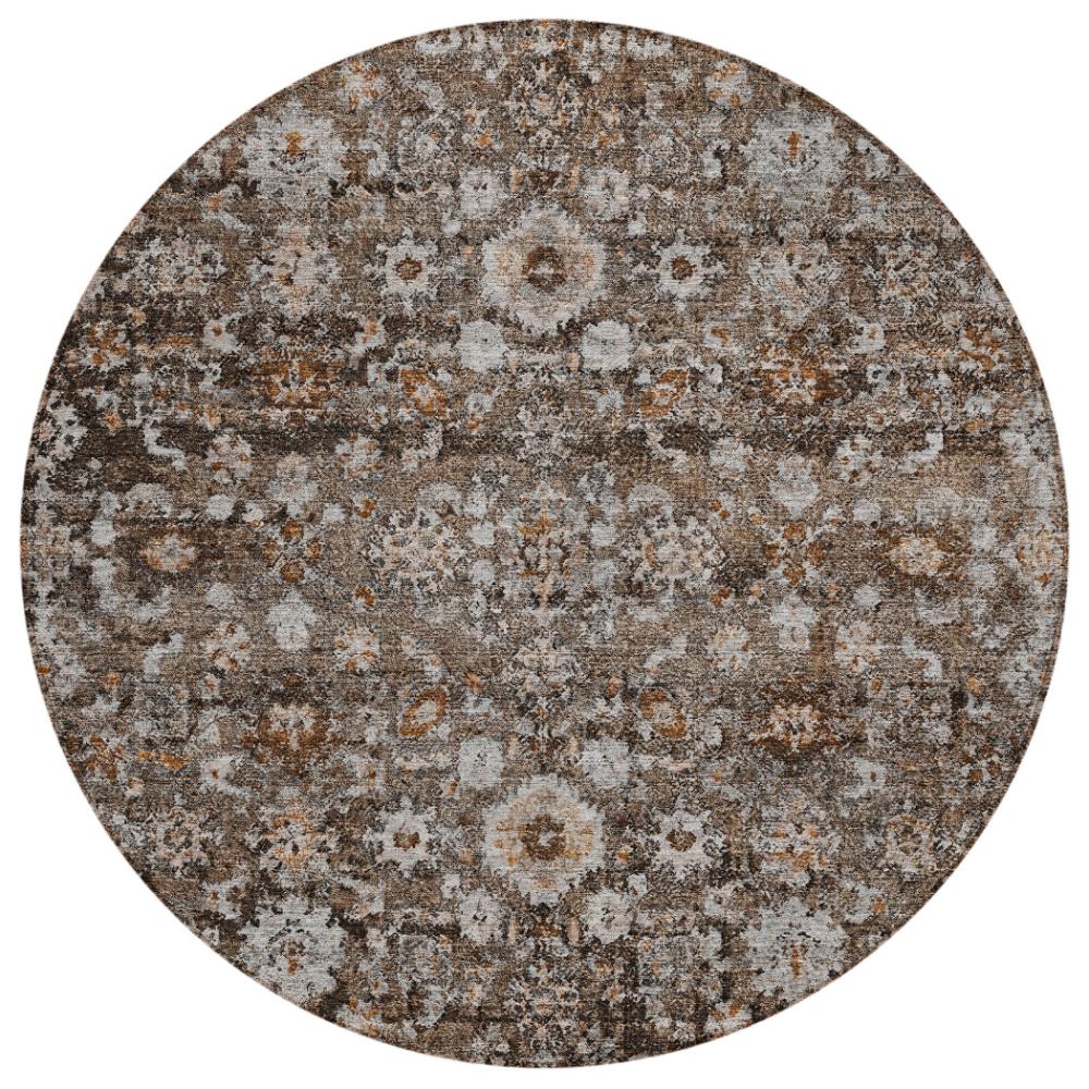 Addison Rugs Ocean Ripples Brown Washable Indoor-Outdoor Rug