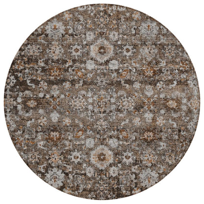 Addison Rugs Ocean Ripples Brown Washable Indoor-Outdoor Rug