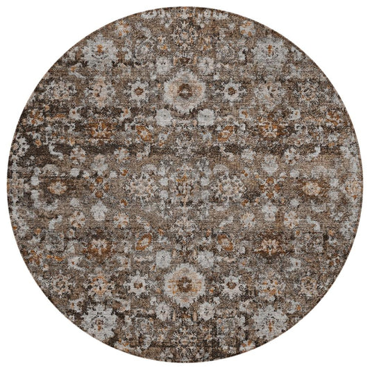 Addison Rugs Ocean Ripples Brown Washable Indoor-Outdoor Rug