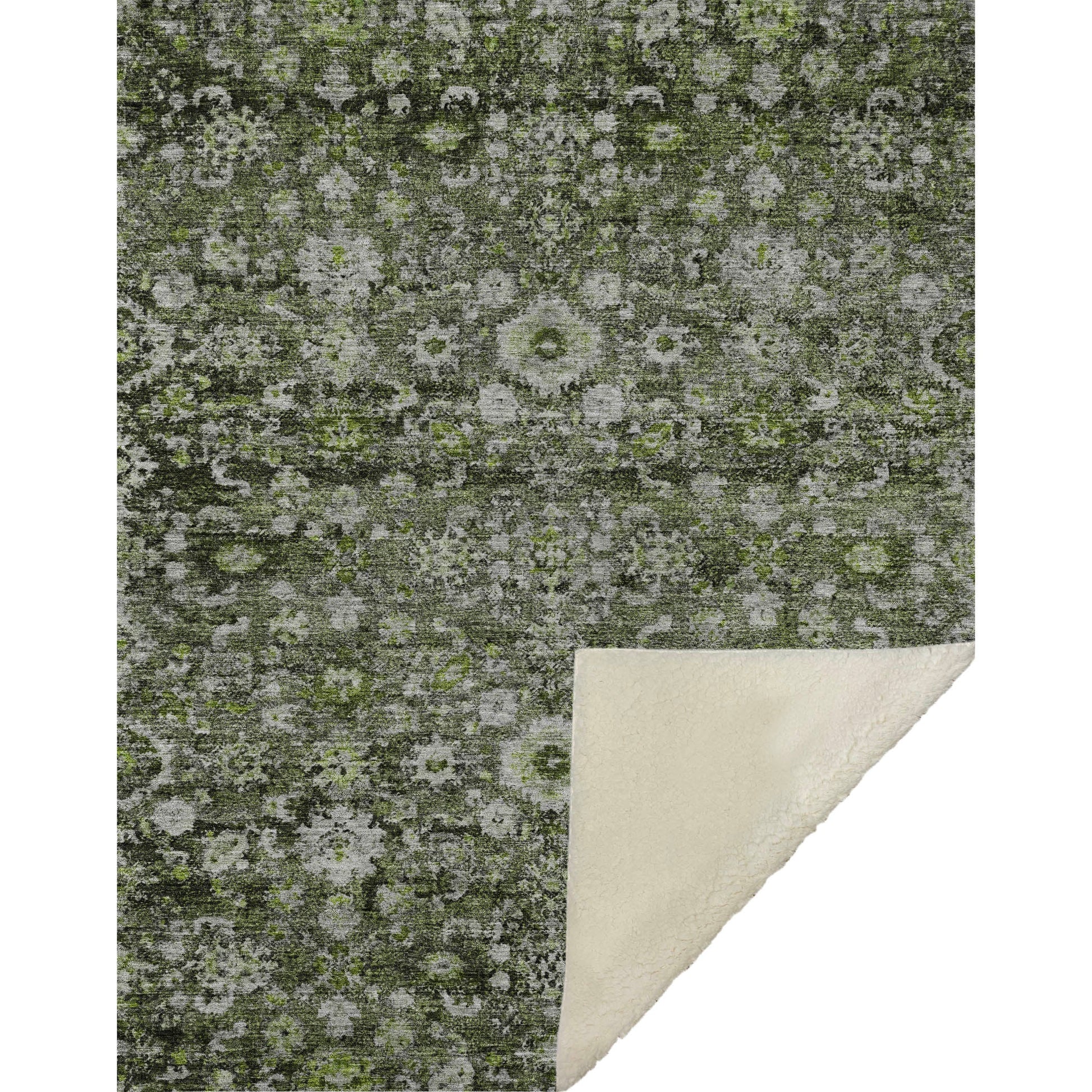 Addison Rugs Ocean Ripples Green Washable Indoor-Outdoor Rug