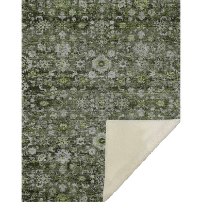 Addison Rugs Ocean Ripples Green Washable Indoor-Outdoor Rug