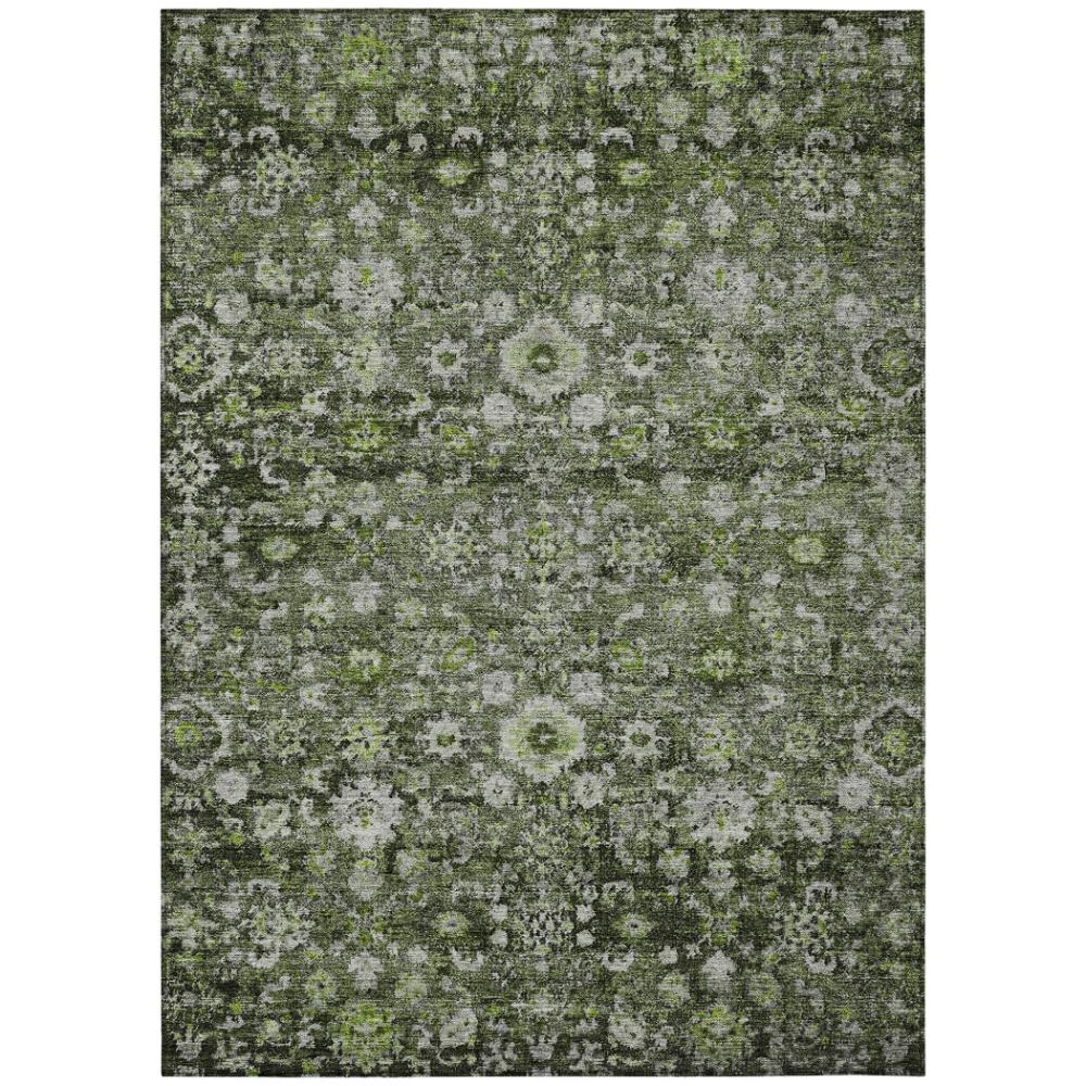 Addison Rugs Ocean Ripples Green Washable Indoor-Outdoor Rug