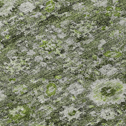 Addison Rugs Ocean Ripples Green Washable Indoor-Outdoor Rug