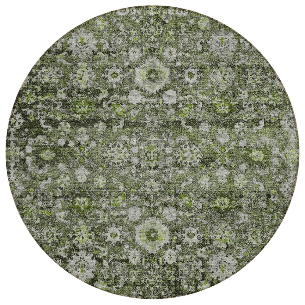 Addison Rugs Ocean Ripples Green Washable Indoor-Outdoor Rug