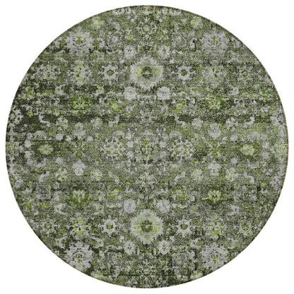 Addison Rugs Ocean Ripples Green Washable Indoor-Outdoor Rug