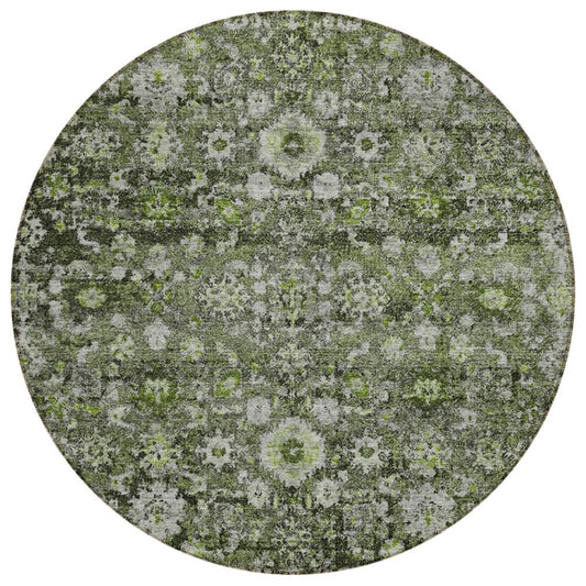 Addison Rugs Ocean Ripples Green Washable Indoor-Outdoor Rug