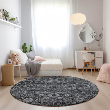 Addison Rugs Ocean Ripples Grey Washable Indoor-Outdoor Rug