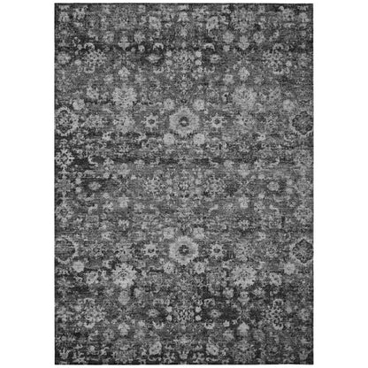 Addison Rugs Ocean Ripples Grey Washable Indoor-Outdoor Rug