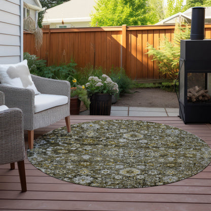 Addison Rugs Ocean Ripples Mocha Washable Indoor-Outdoor Rug