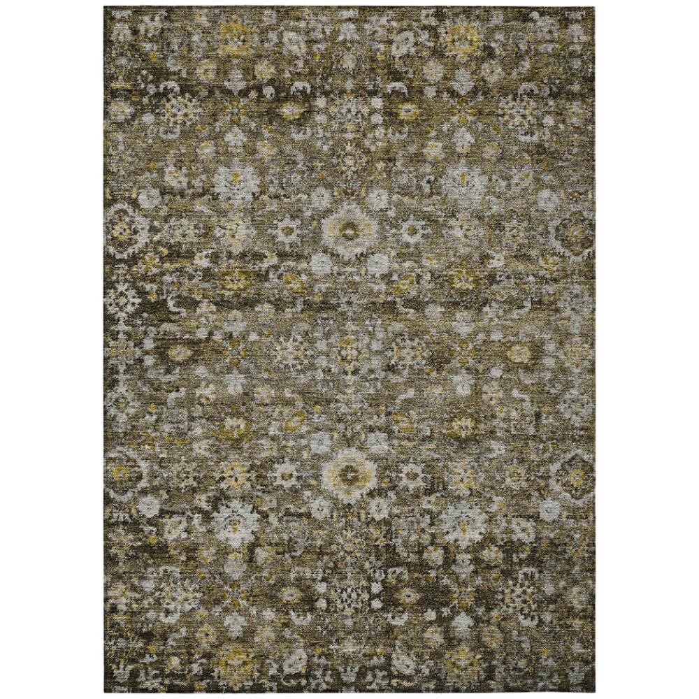Addison Rugs Ocean Ripples Mocha Washable Indoor-Outdoor Rug