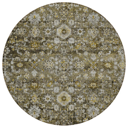 Addison Rugs Ocean Ripples Mocha Washable Indoor-Outdoor Rug