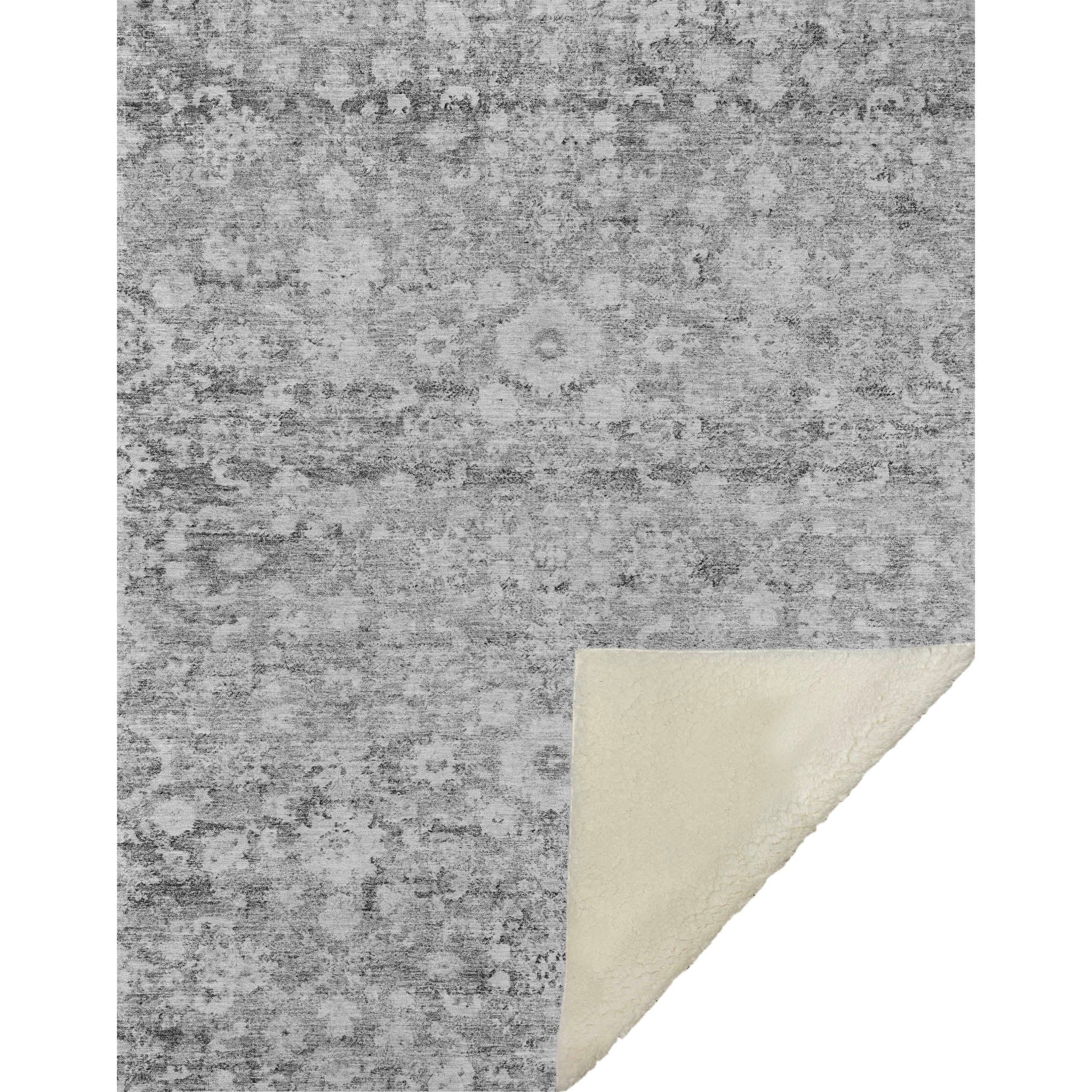 Addison Rugs Ocean Ripples Silver Washable Indoor-Outdoor Rug