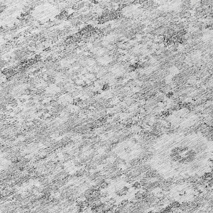 Addison Rugs Ocean Ripples Silver Washable Indoor-Outdoor Rug
