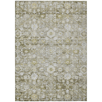 Addison Rugs Ocean Ripples Taupe Washable Indoor-Outdoor Rug