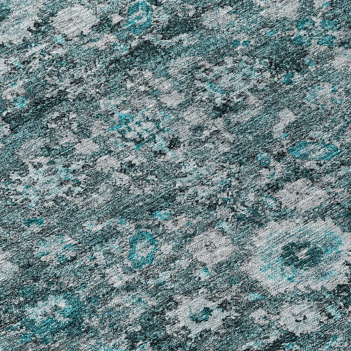 Addison Rugs Ocean Ripples Teal Washable Indoor-Outdoor Rug
