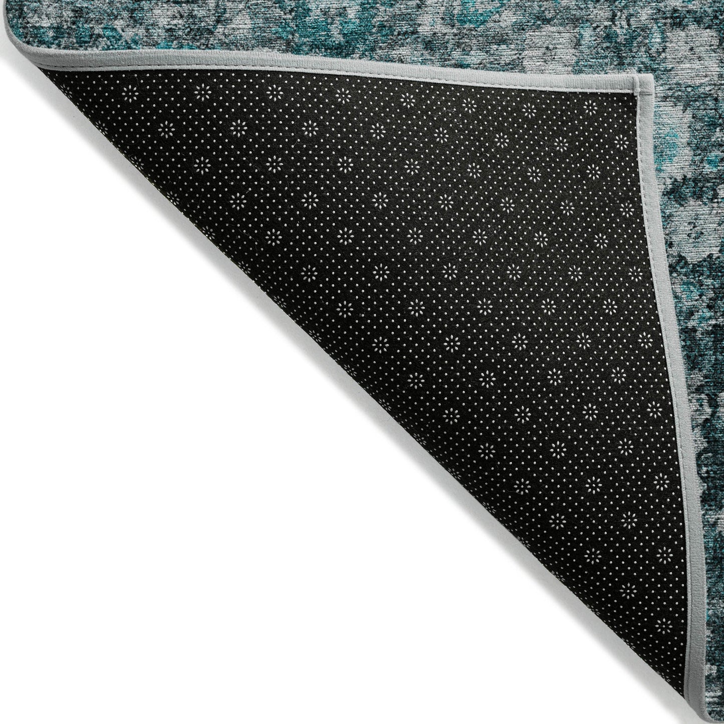 Addison Rugs Ocean Ripples Teal Washable Indoor-Outdoor Rug