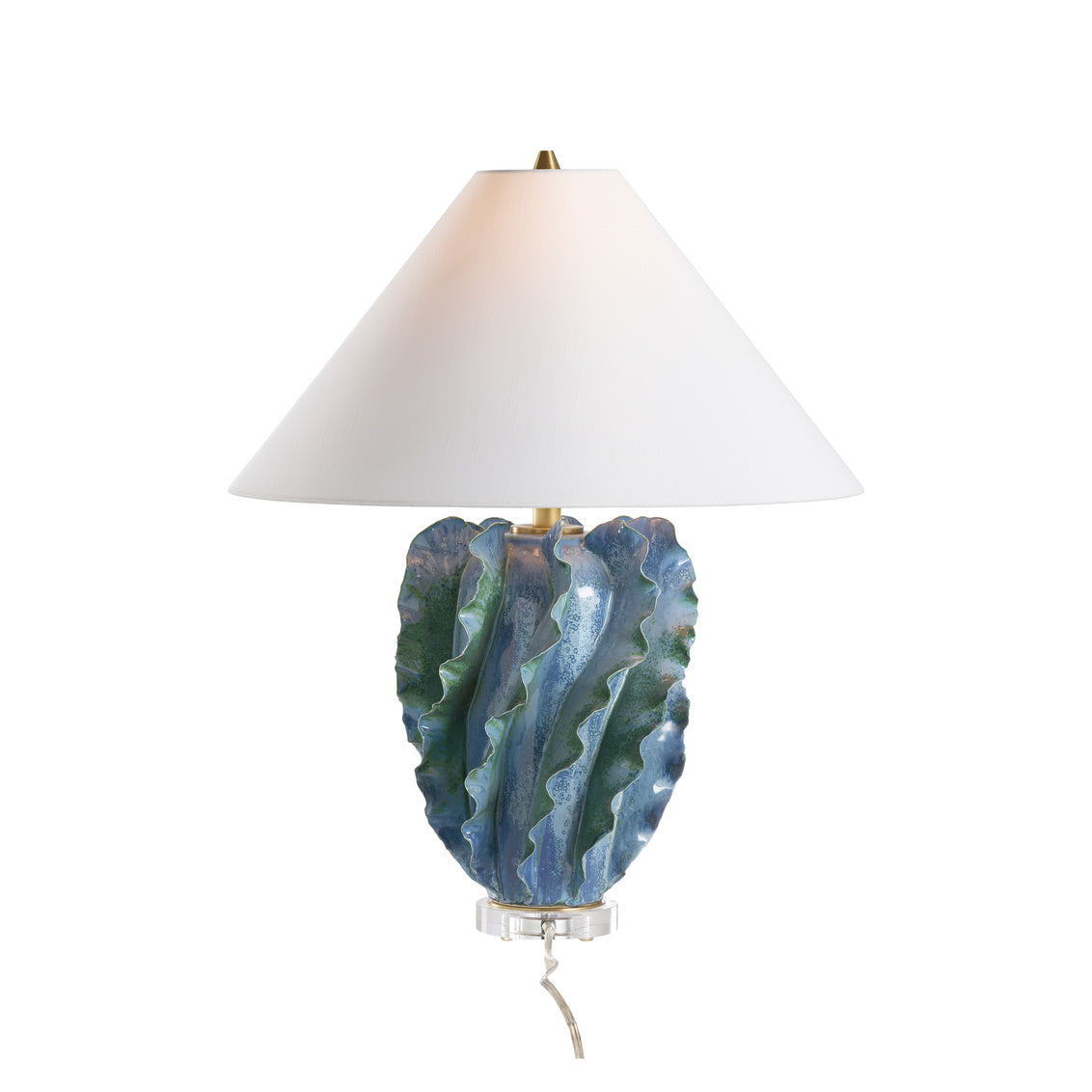 Chelsea House Ocean Waves Ceramic Table Lamp