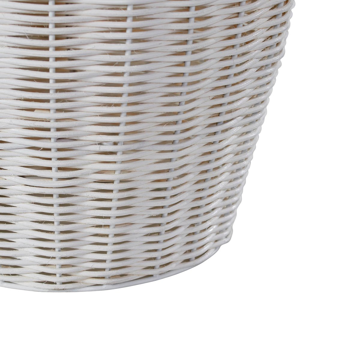 LH Home Oceana White Rattan Table Lamp