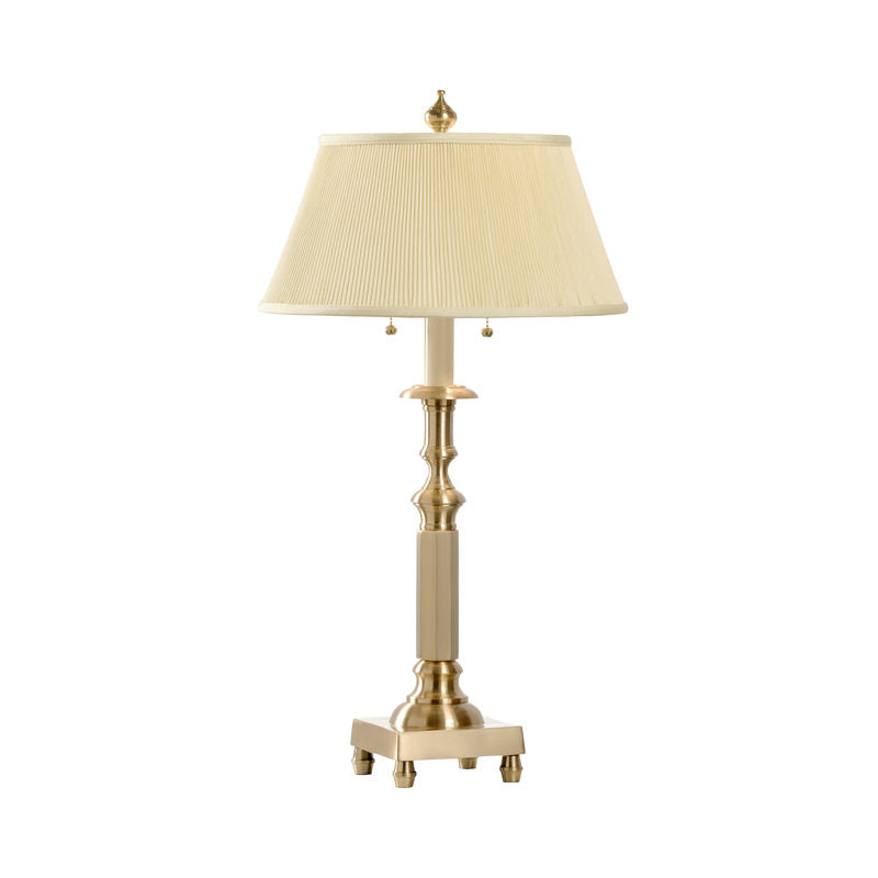 Wildwood Octagon Candlestick Cast Brass Table Lamp