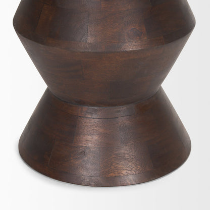Mercana Odessa Wooden Dark Brown Accent Table