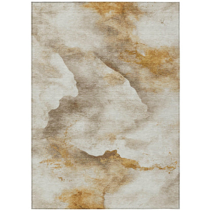 Addison Rugs Oelas Brown Washable Indoor-Outdoor Rug
