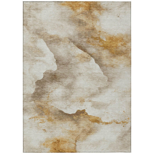 Addison Rugs Oelas Brown Washable Indoor-Outdoor Rug