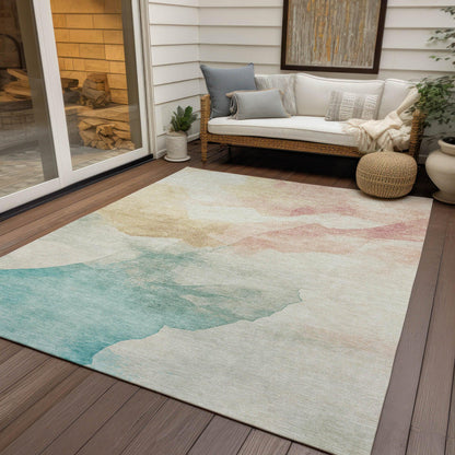 Addison Rugs Oelel Ivory Washable Indoor-Outdoor Rug