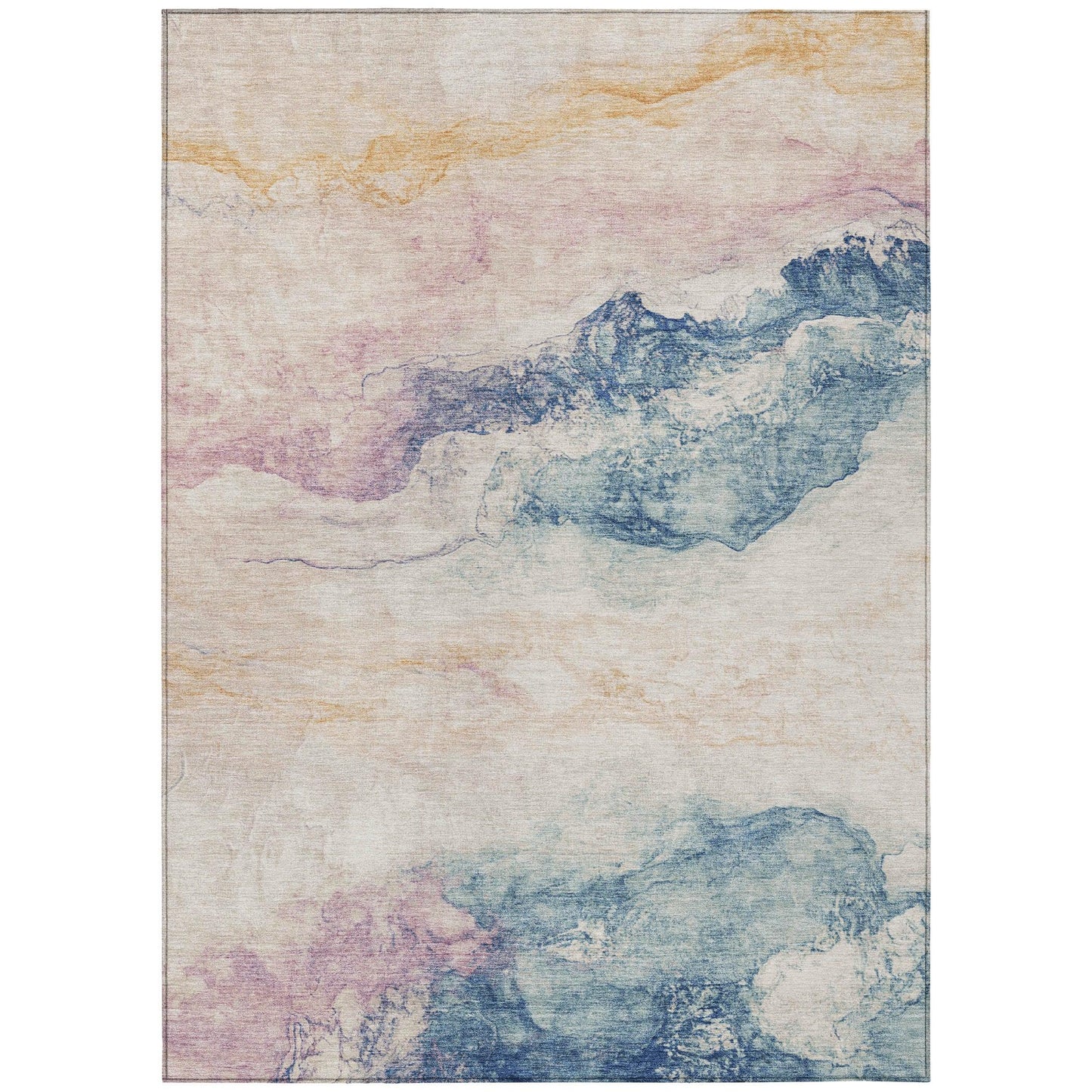 Oelien Ivory Washable Indoor-Outdoor Rug