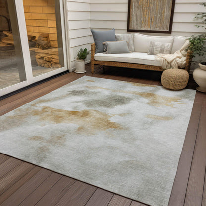 Addison Rugs Oelion Ivory Washable Indoor-Outdoor Rug
