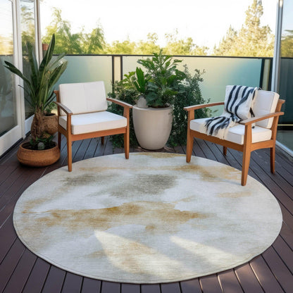 Addison Rugs Oelion Ivory Washable Indoor-Outdoor Rug